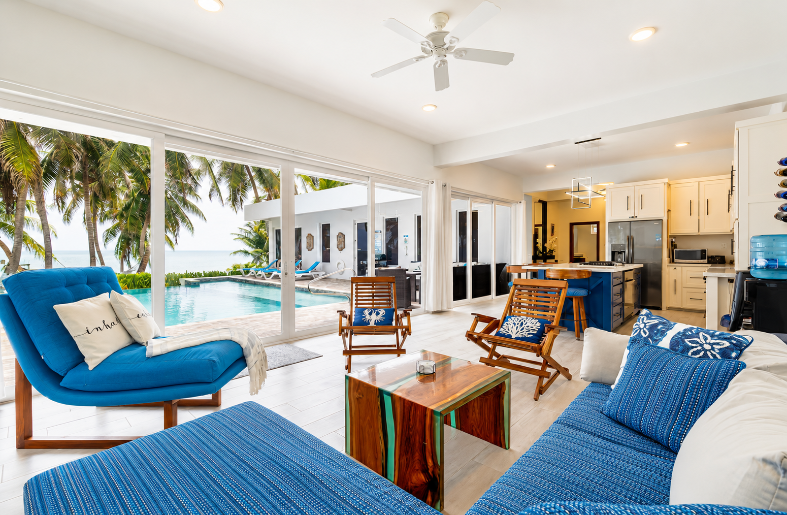 Luxury villa interior Belize